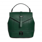 Rucsac dama din piele naturala DiAmanti Enna Verde Inchis